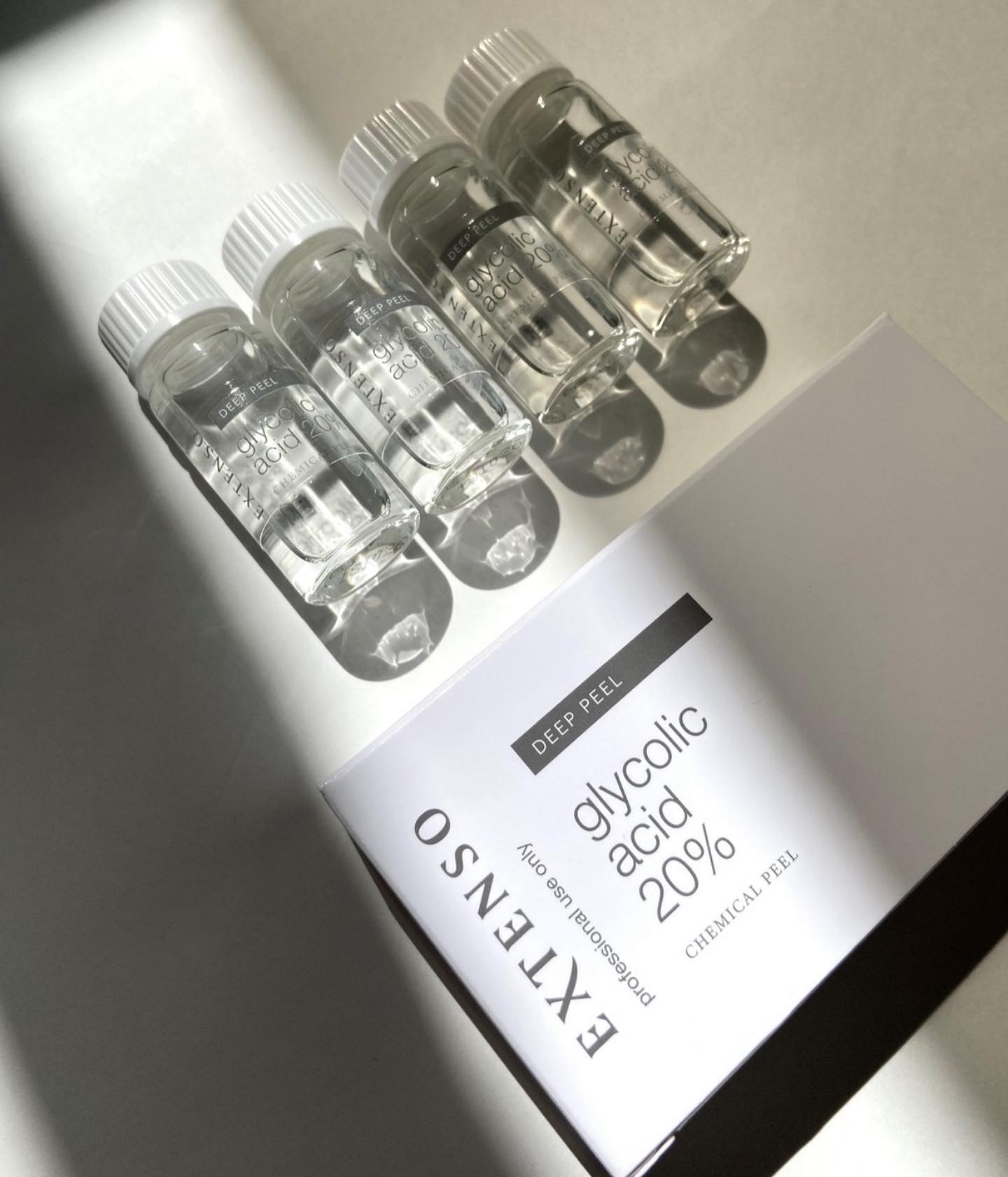 Ampullen EXTENSO glycolic acid 20% chemische peeling